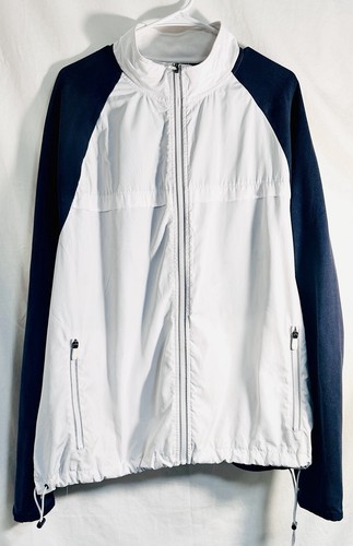Cappotto leggero uomo Michael Kors giacca a vento 2 toni bianco e navy 2XL