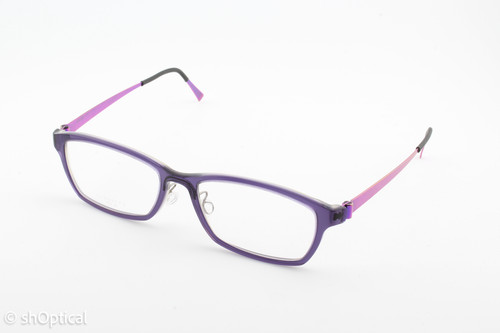 Lindberg Acetanium 1134 AF36 Rectangular Full Rim Glasses Frame Purple 51mm
