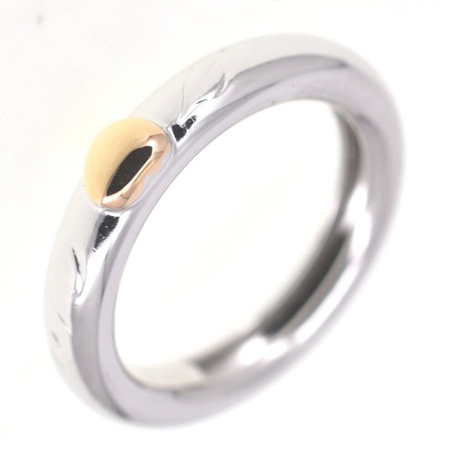 TIFFANY&Co. friendship ring Size 50/JP10 K18WG/YG Ladies jewelry S#138565