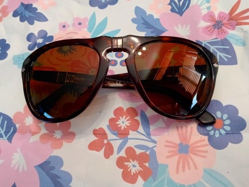 Persol Sunglasses 649 24/57 52/20 135 3P Handmade in Italy Brown Frames/Lenses