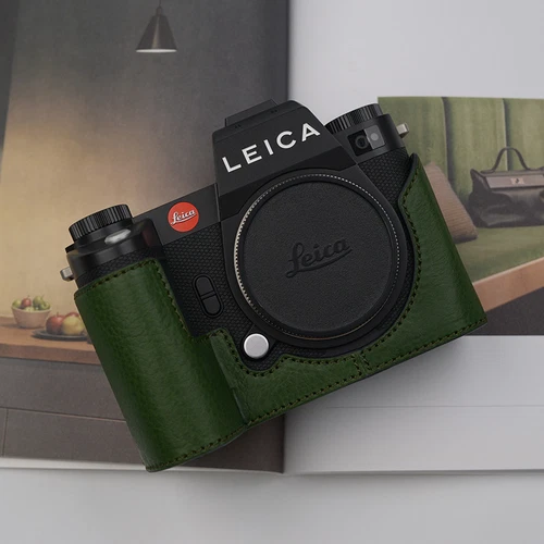 MEDEA Custodia borsa fotocamera vera pelle custodia protettiva mezza base per Leica SL3 SL3S