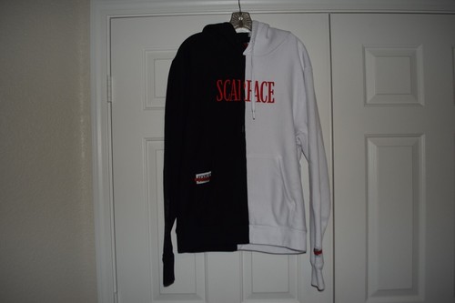 PALACE Men's sz XL Scarface The World Is Mine Black & White Hoodie Sweatshirt Pullover