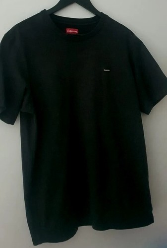 SS19 Supreme Small Box tee t shirt Black size L Large Rubber Box Logo