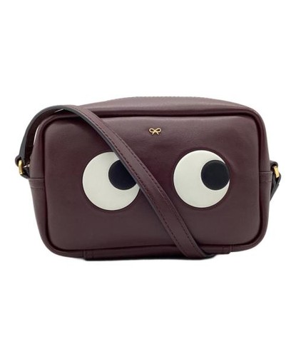 ANYA HINDMARCH Tracolla Mini Occhi Destro in Circo Marrone