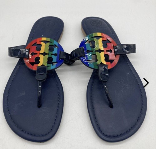 TORY BURCH Sandalo Burch Miller brevettato arcobaleno taglia 10 esauriti