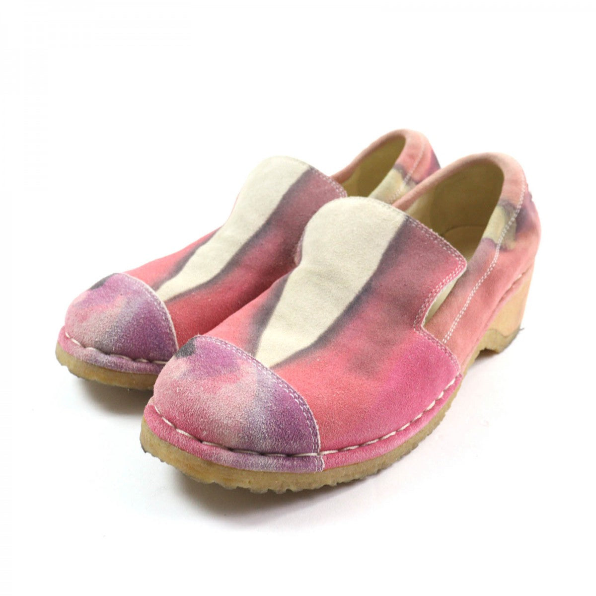 CHANEL Slip on G30820 Main: Suede leather Multi Women 38 Used Authentic