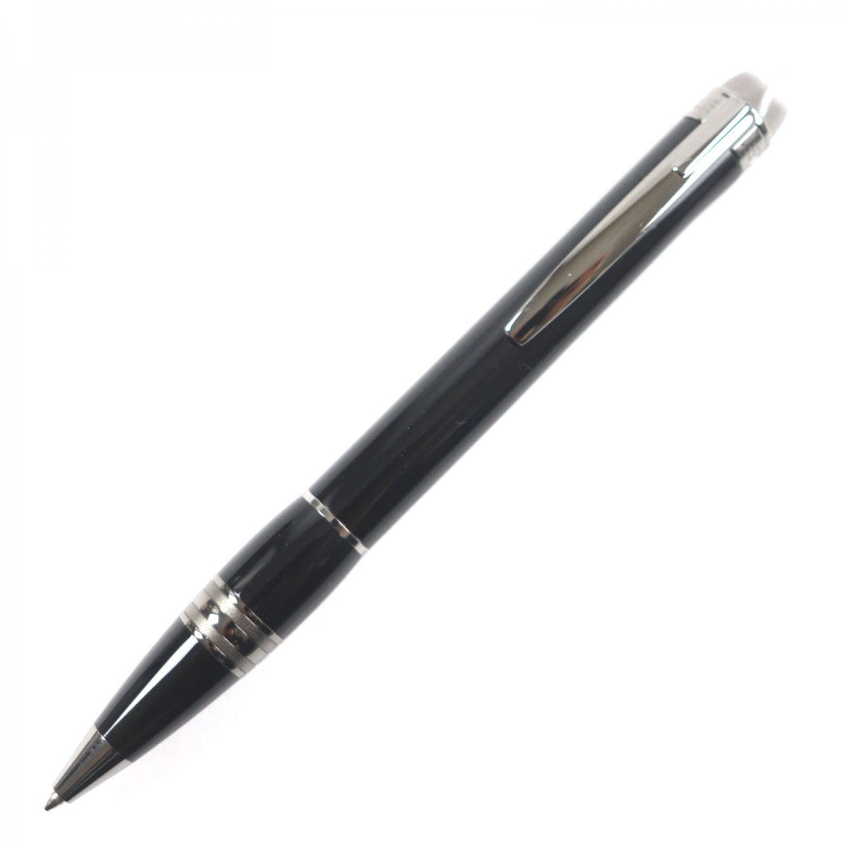 MONTBLANC Ballpoint pen Precious resin Black gun metallic Starwalker mens Used Authentic