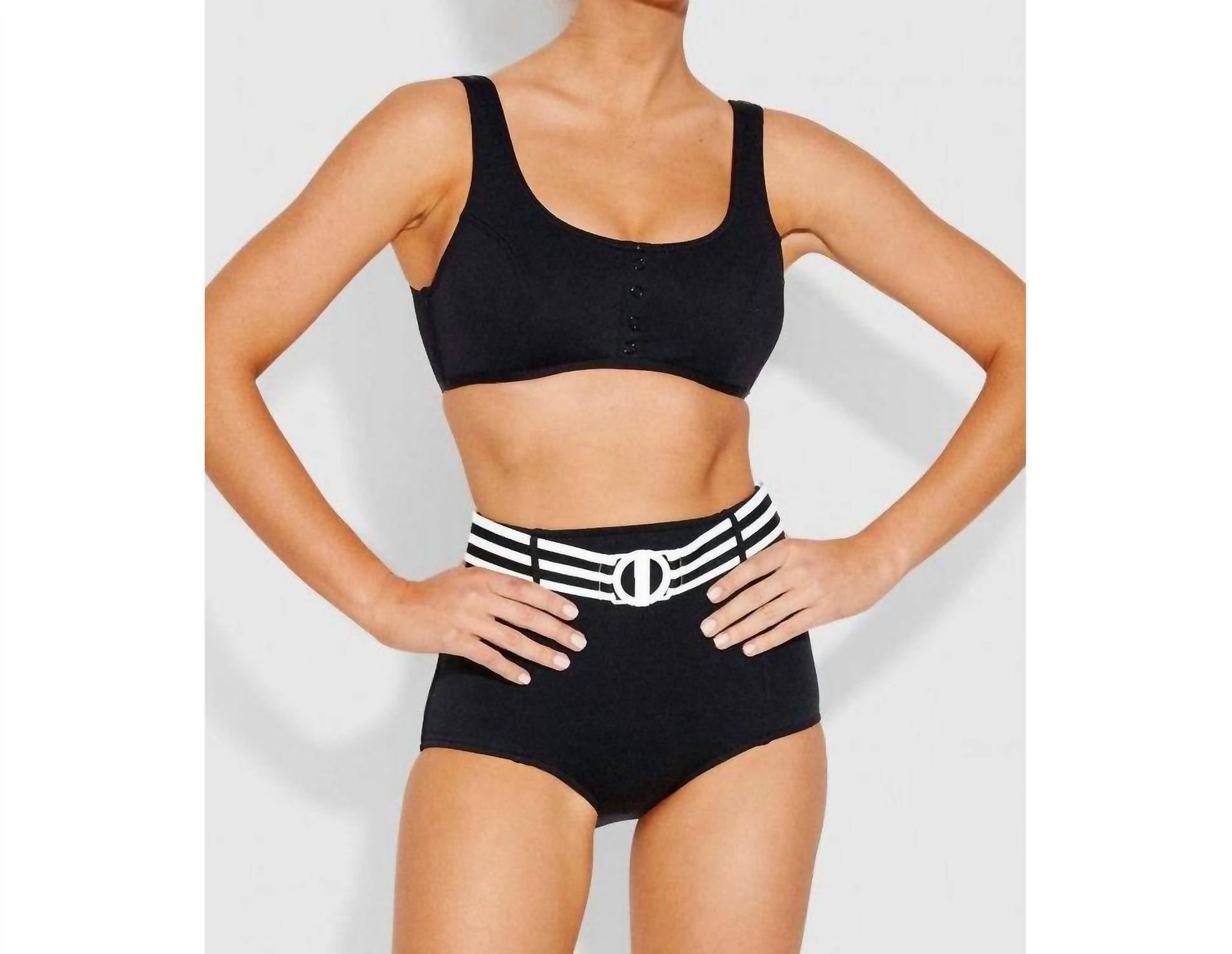 Seafolly   Belted High Waisted Bikini Bottom