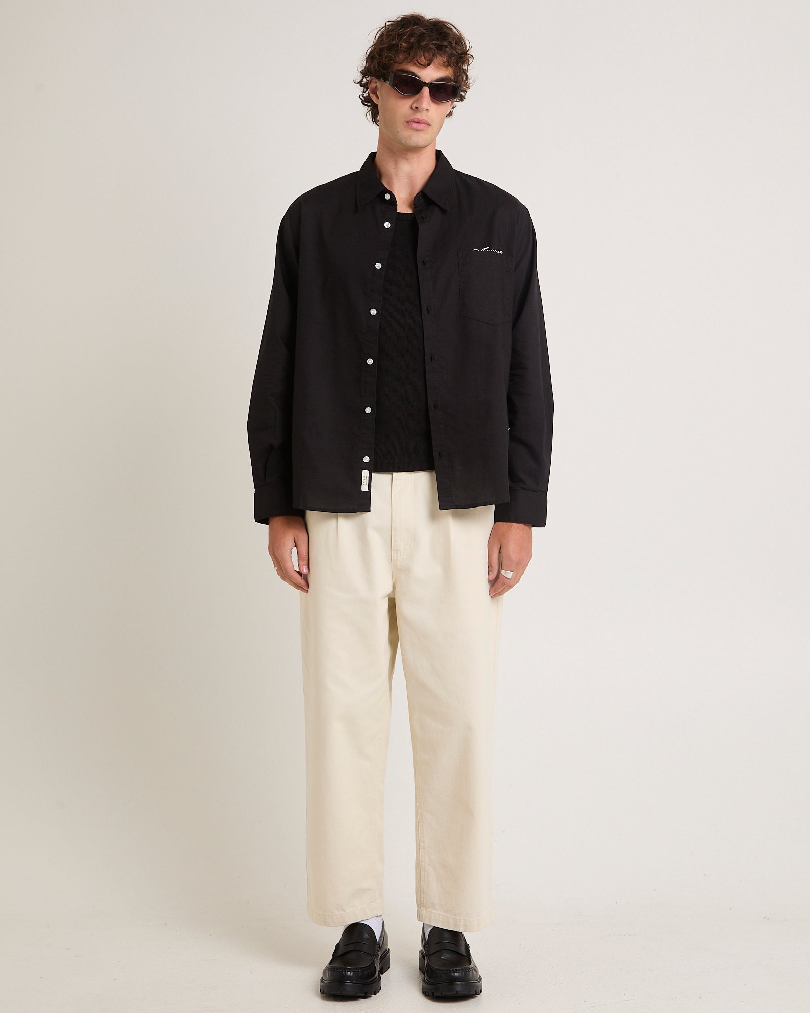ARVUST Script Oxford Long Sleeve Shirt