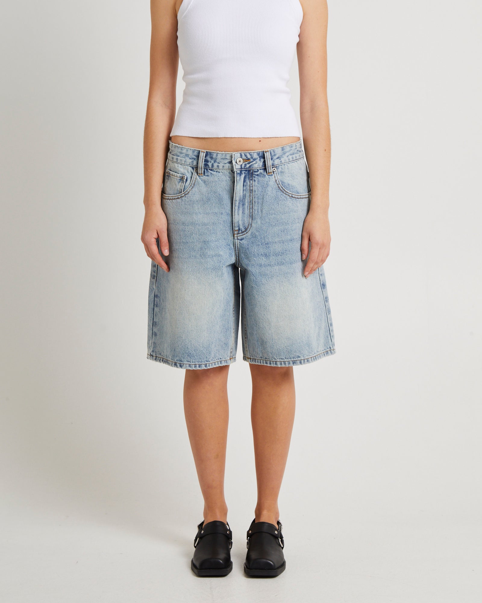 INSIGHT Kourtney Longline Denim Jorts