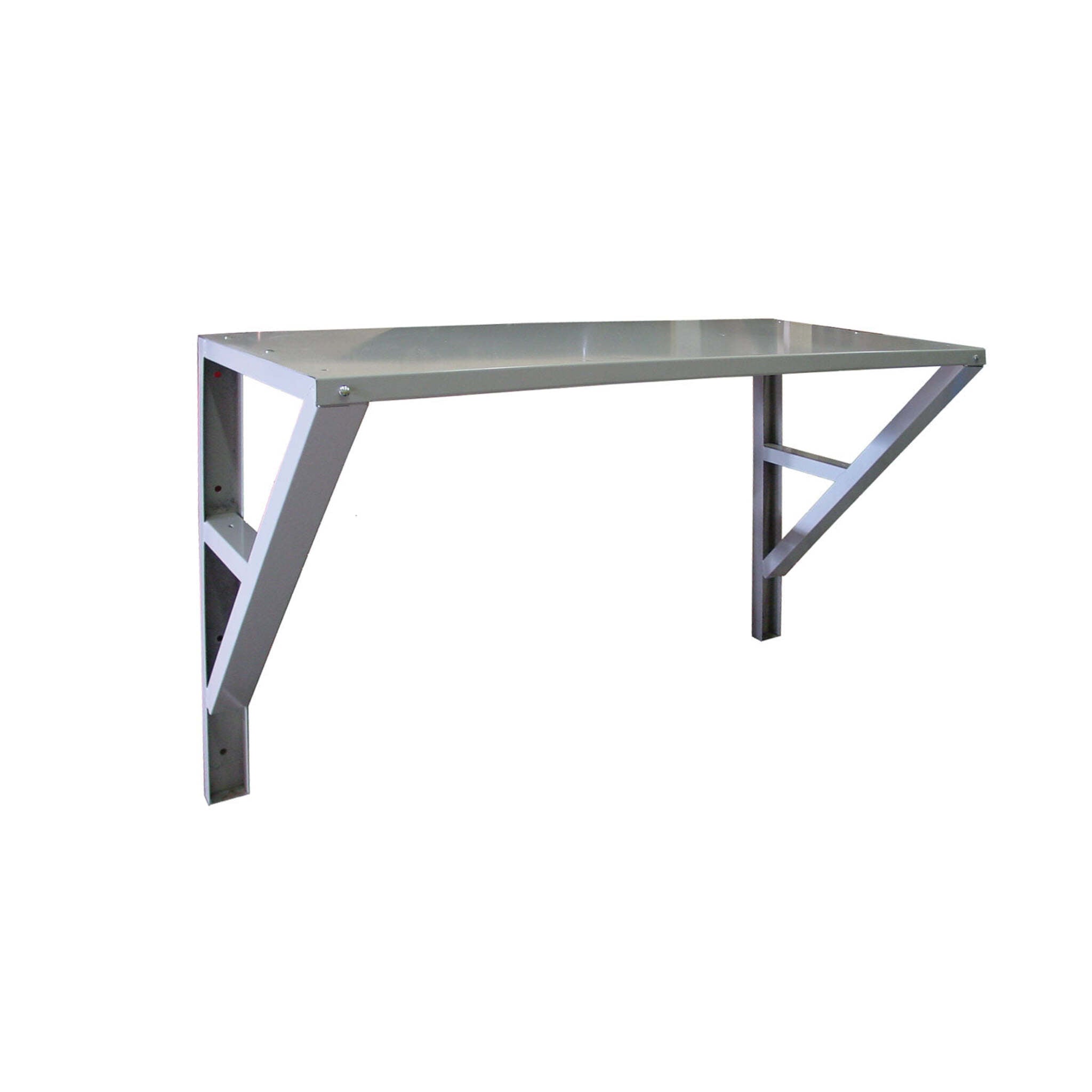CANBUILT EQUIPMENT Canbuilt Wallmount Workbench   Heavy Gauge Steel Top, Welded Steel Channels, Sound Dampening, Lock Together Design, Durable Electrostatically Painted