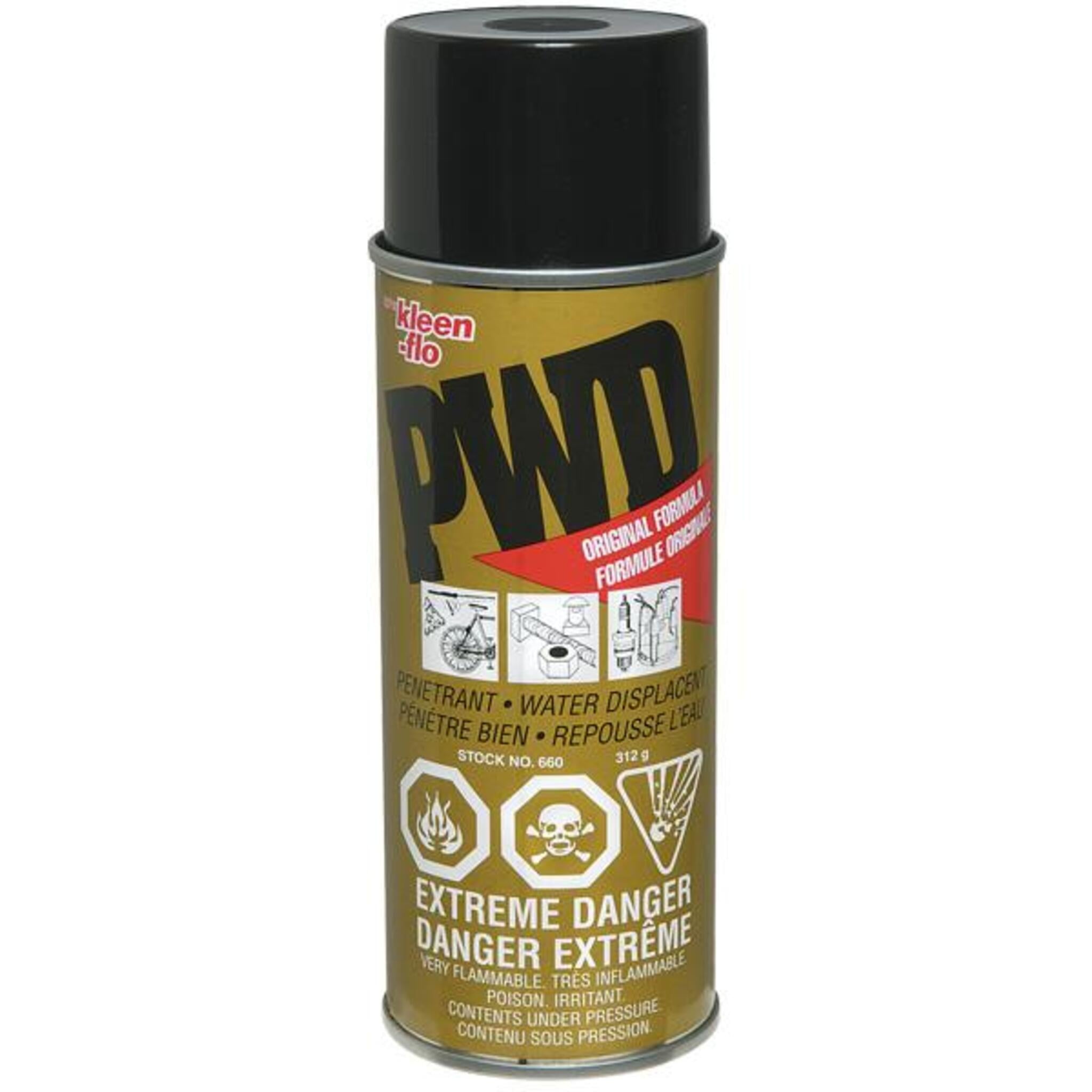 KLEEN FLO Kleen Flo PWD Multi Purpose Lubricant Spray   Extend Engine and Electrical Component Life, Prevents Corrosion, Protects 312g Can   Case of 12