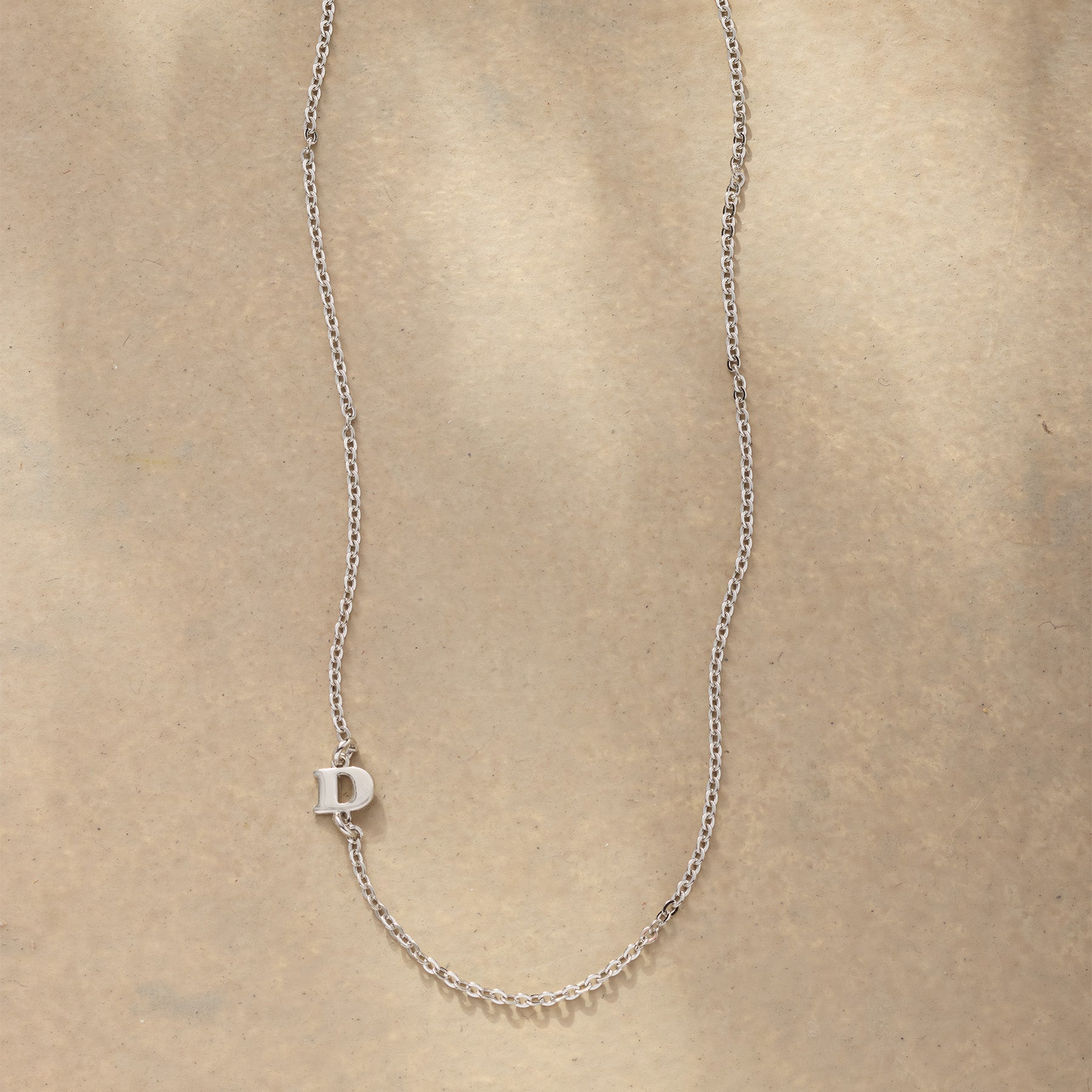 SUNDANCE Silver Initial Spark Necklace