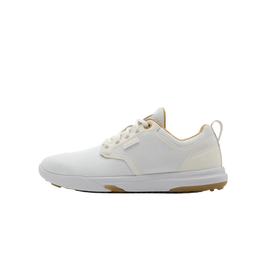PRO GOLF LIQUIDATORS Travis Mathew The Daily Pro Hybrid Golf Shoe   White/Gum