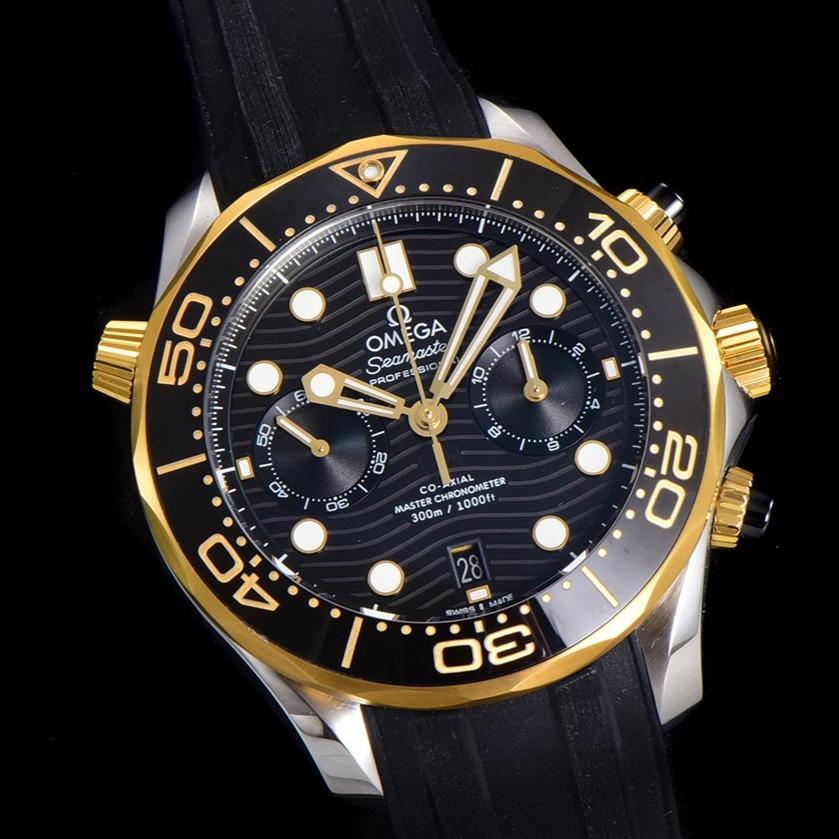 OMEGA SEAMASTER DIVER 300M CHRONOGRAPH BLACK GOLD