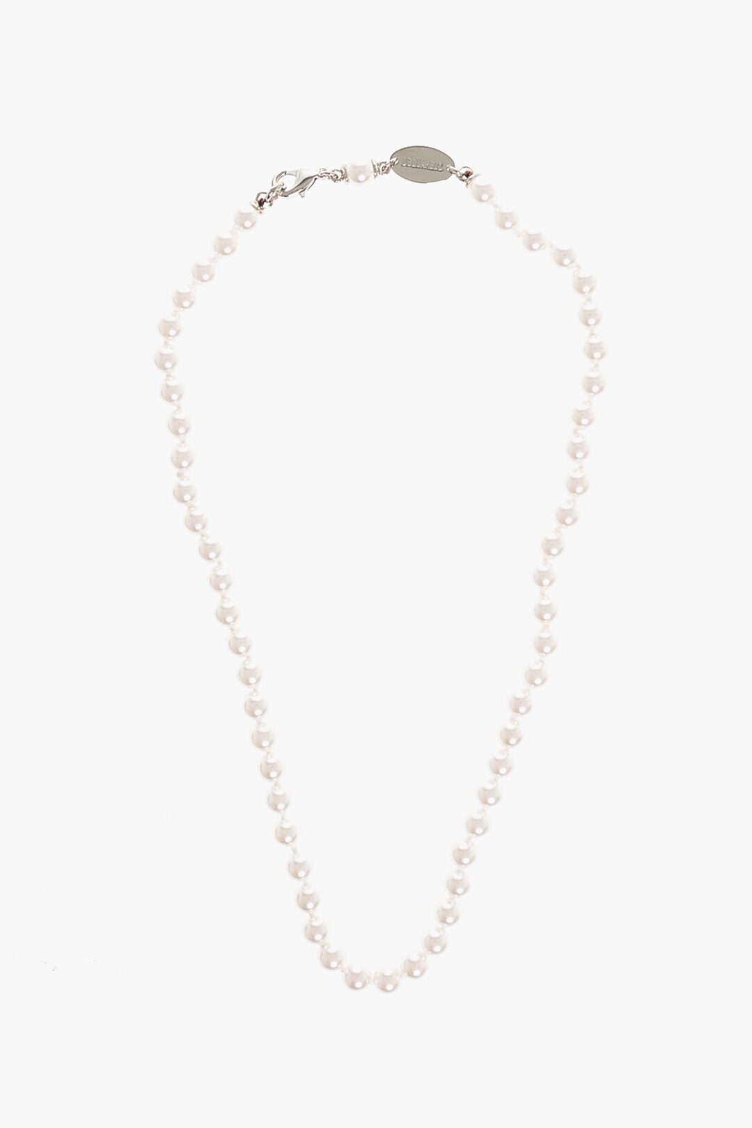 2613 Dsquared2 Solid Color Swarovski Pearls And Metal Necklace