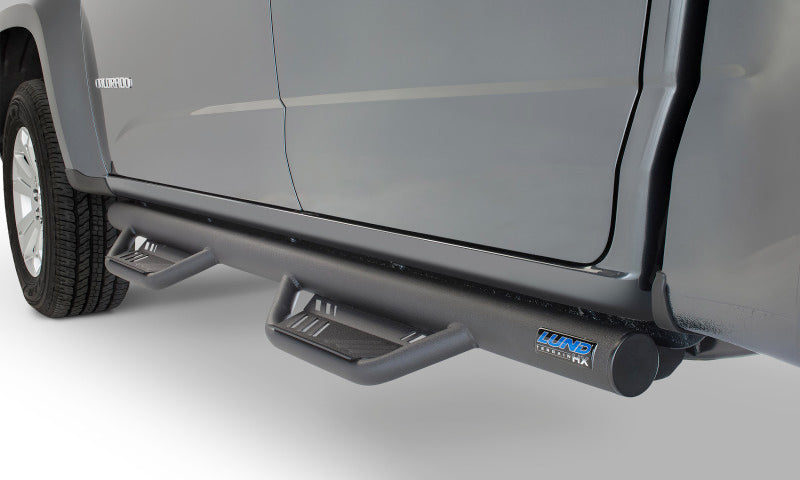 Lund 16 17 Nissan Titan XD Crew Cab Terrain HX Step Nerf Bars Black