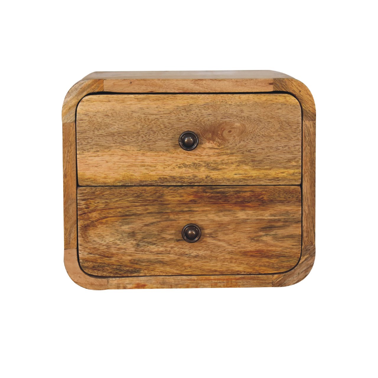 2736 Mini Curve Oak ish Floating nightstand