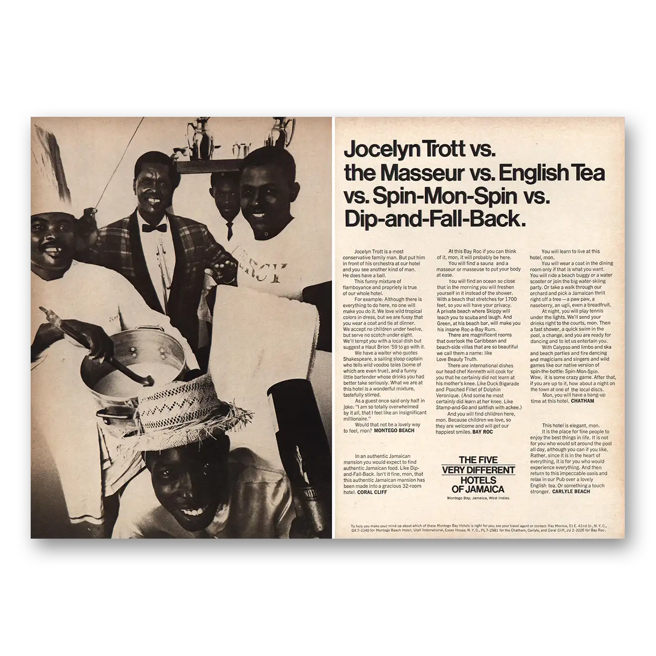 RELICPAPER 1970 Jamaica Print Ad   Jocelyn Trott