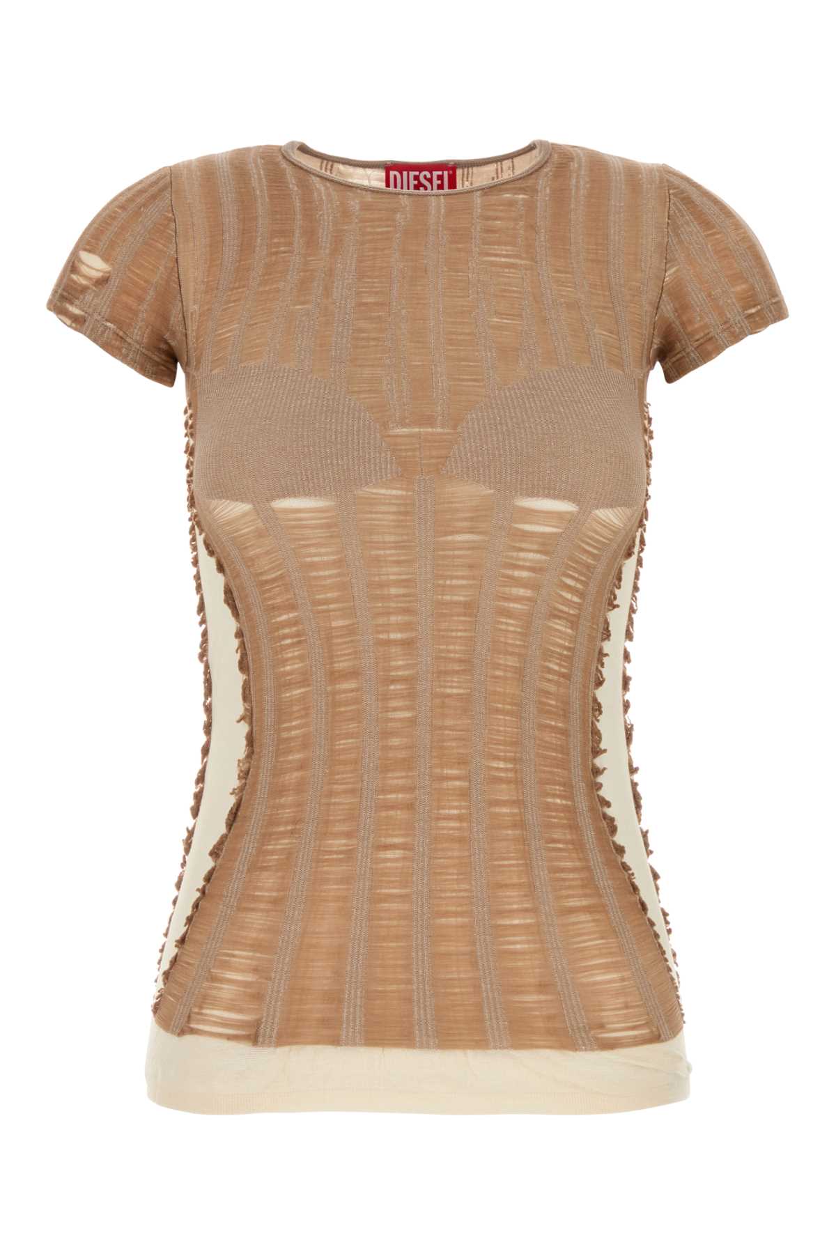 Mezcla de algodón de camello diesel M Camiseta de calai