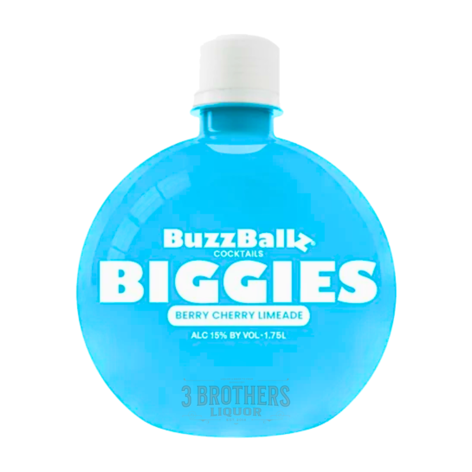 Buzzballz Biggies Berry Cherry Limeade Blue Buzzball Cocktails 1.75L