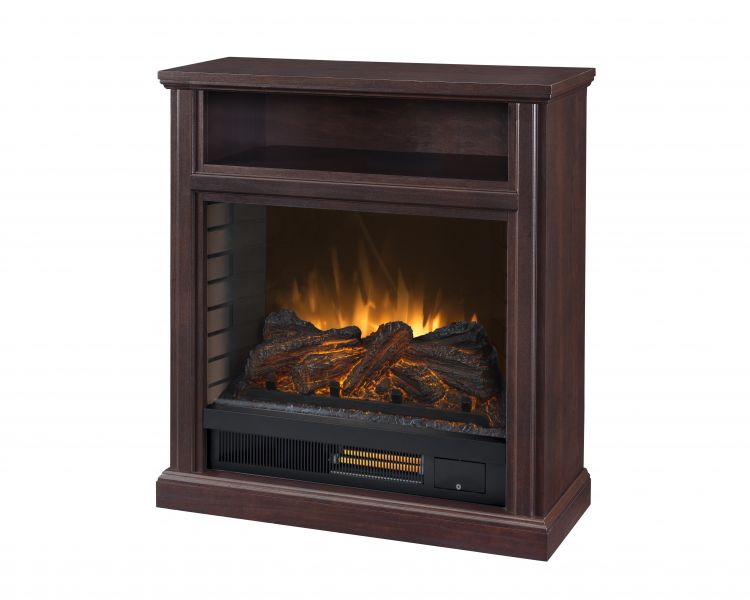 PLEASANT HEARTH 30" Parkdale Mobile Infrared Media Electric Fireplace Cherry