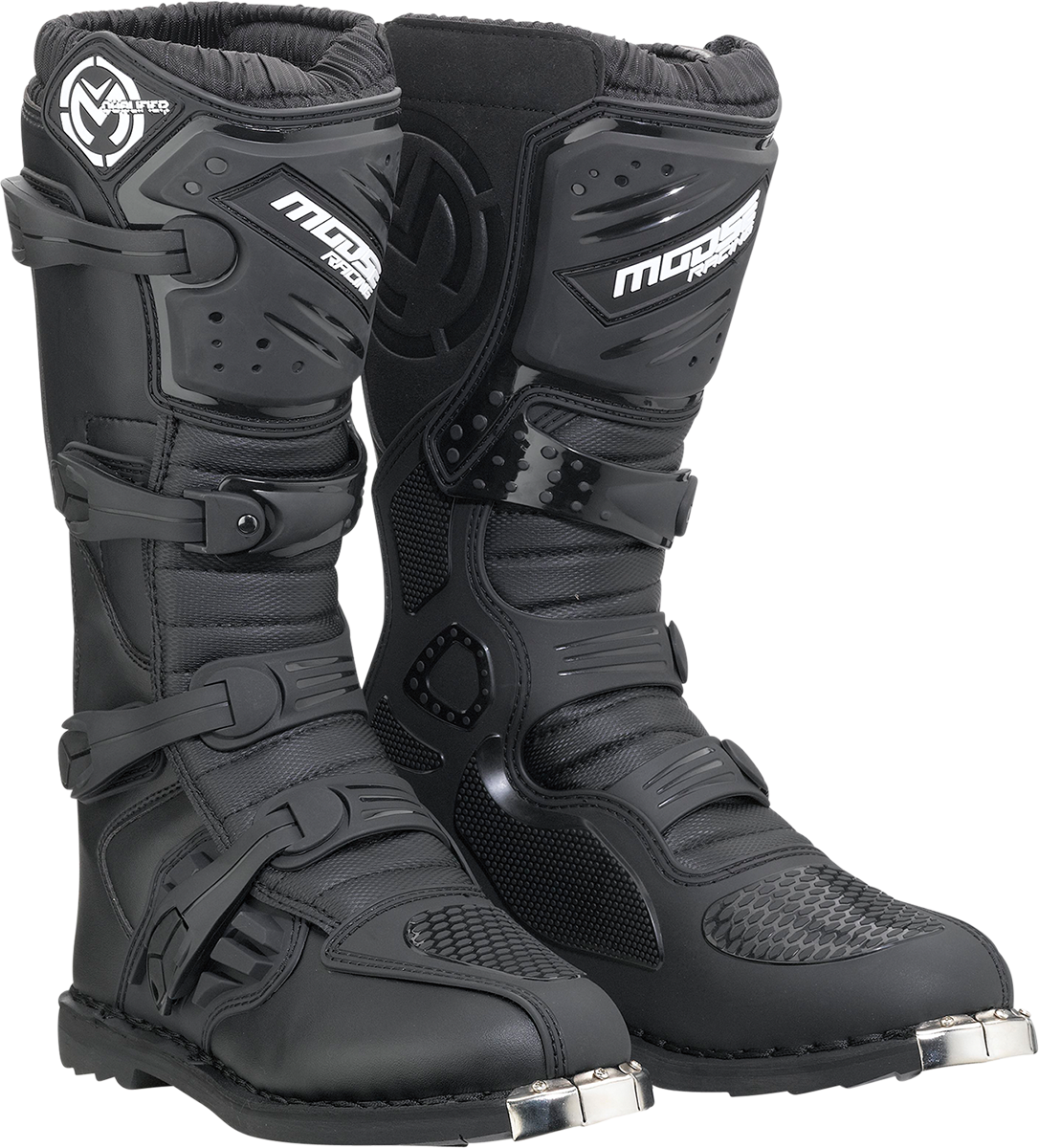 MOOSE RACING Qualifier Boots   Black   ATV Sole   Size 9   Part No. 3410 2628