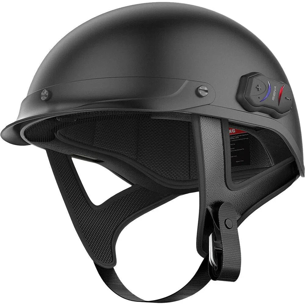 SENA Cavalry Bluetooth Half Helmet Matte Black SM Cavalry CL MB S