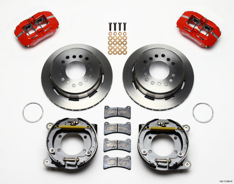 Wilwood Dynapro Low Profile 11.00in P Brake Kit   Red 93 97 Camaro/Firebird 2.75in Offset