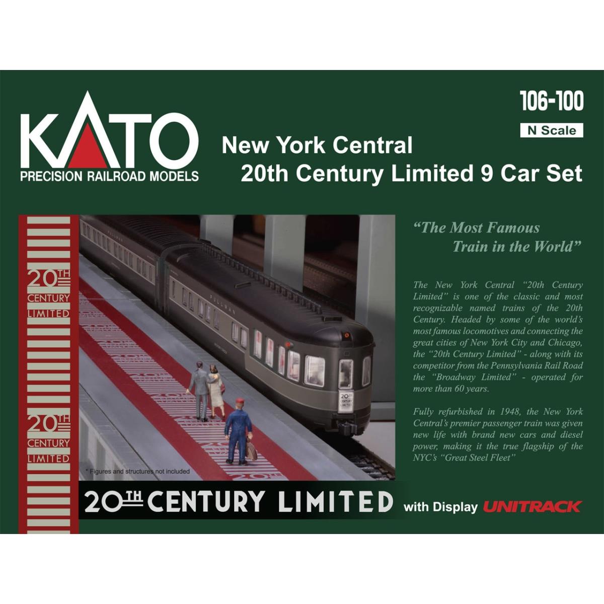 2297 Kato 106100 N Scale NYC 20th Century 9 Cars