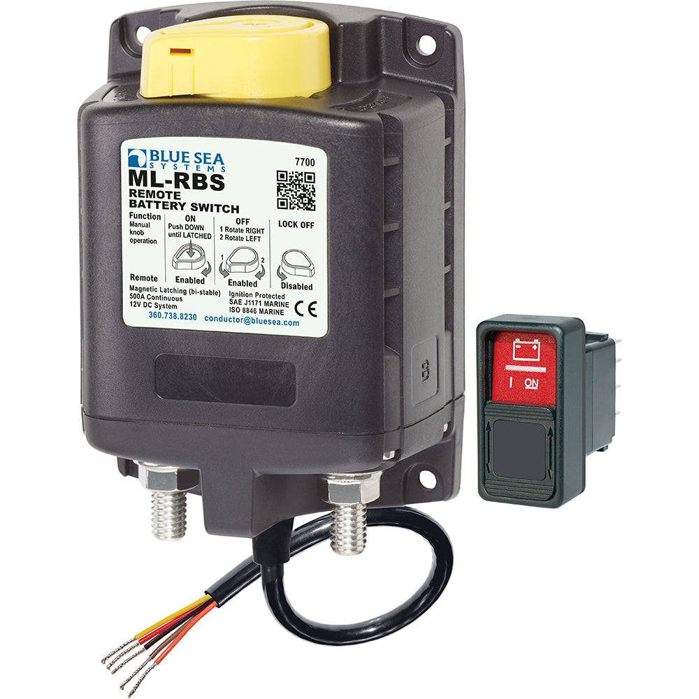 BLUE SEA SYSTEMS Blue Sea 7700 ML Series Remote Battery Switch w/Manual Control 12VDC [7700]