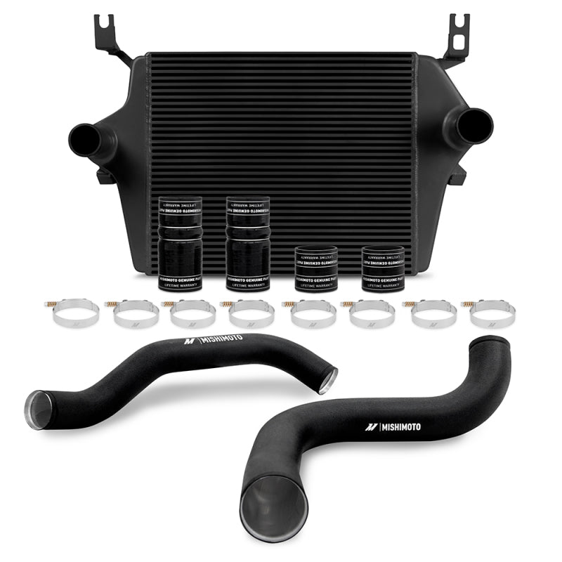 Mishimoto 99 03 Ford 7.3L Powerstroke PSD Black Intercooler Kit w/ Black Pipes