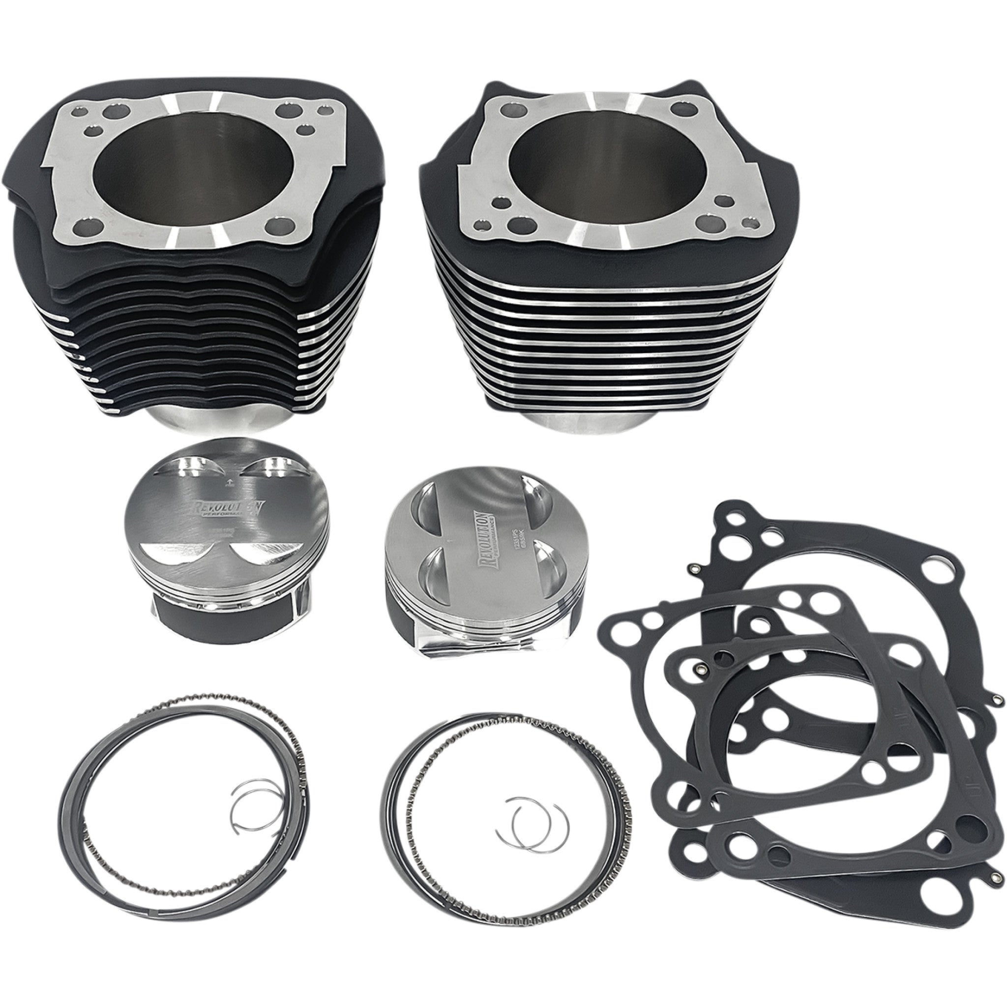 REVOLUTION PERFORMANCE, LLC 0931 1037 RP201 601W Cylinder Kit 124"   black with highlighted fins   m8