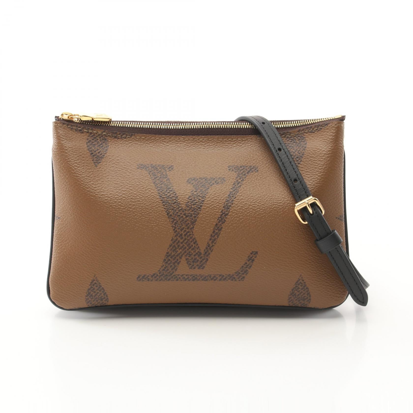 2604 Louis Vuitton Monogram Double Zip Shoulder Bag