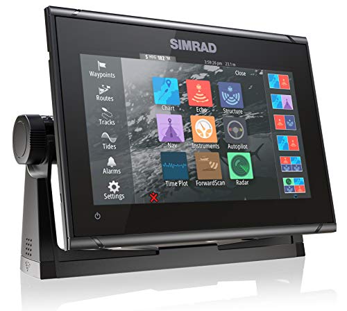 Simrad GO9 XSE   9 inch Chartplotter with Active Imaging 3 in 1 Transducer, C MAP Discover Chart Card