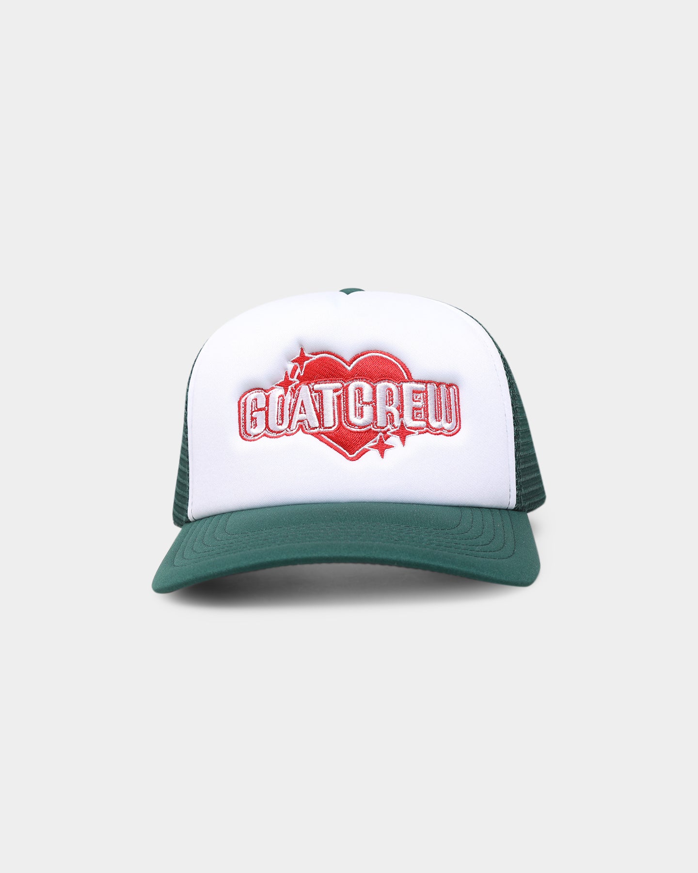 Goat Crew Heart Trucker Snapback White Bottle