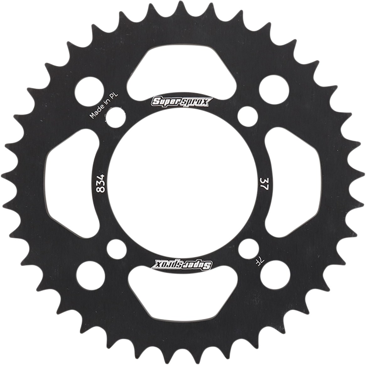 SUPERSPROX Rear Sprocket   Black   Yamaha   37 Tooth RAL 834 37 BLK