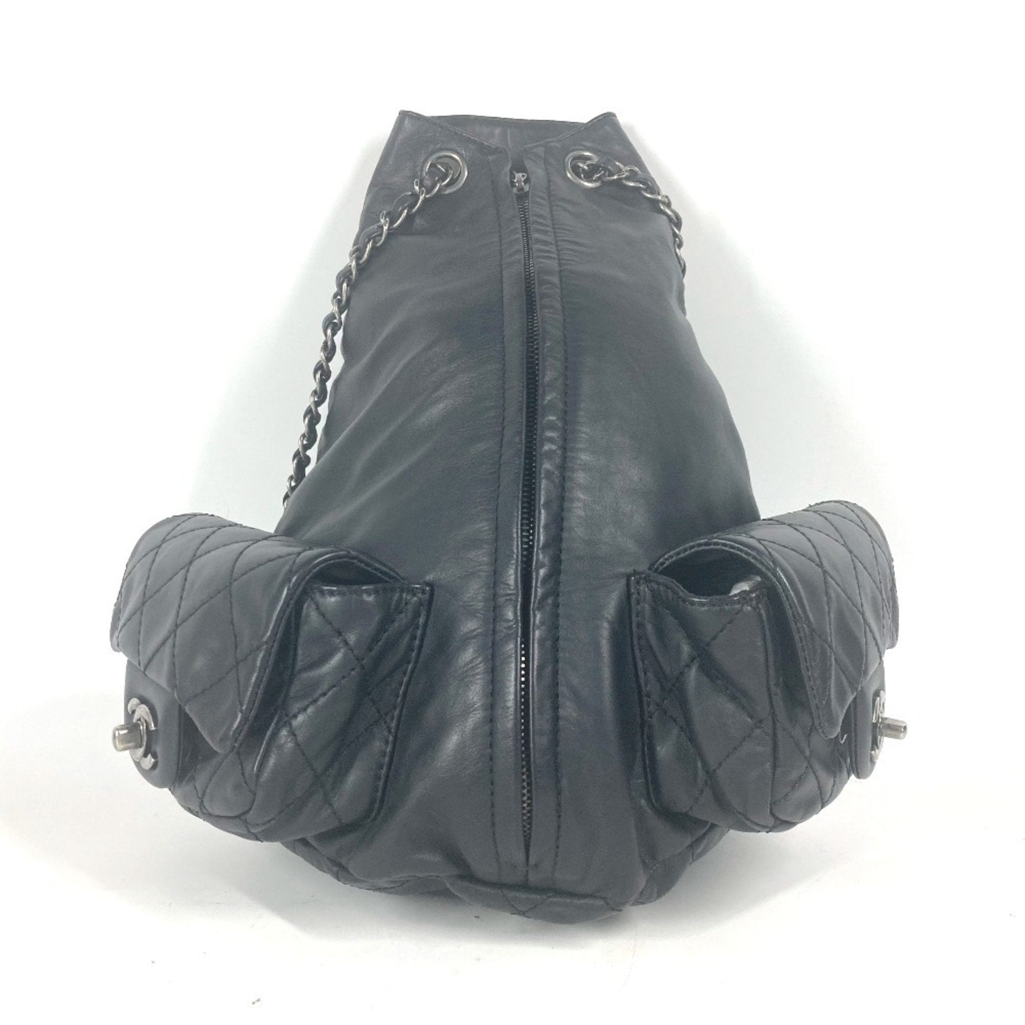 2275 Chanel Leather Backpack Handbag (Pre Owned)