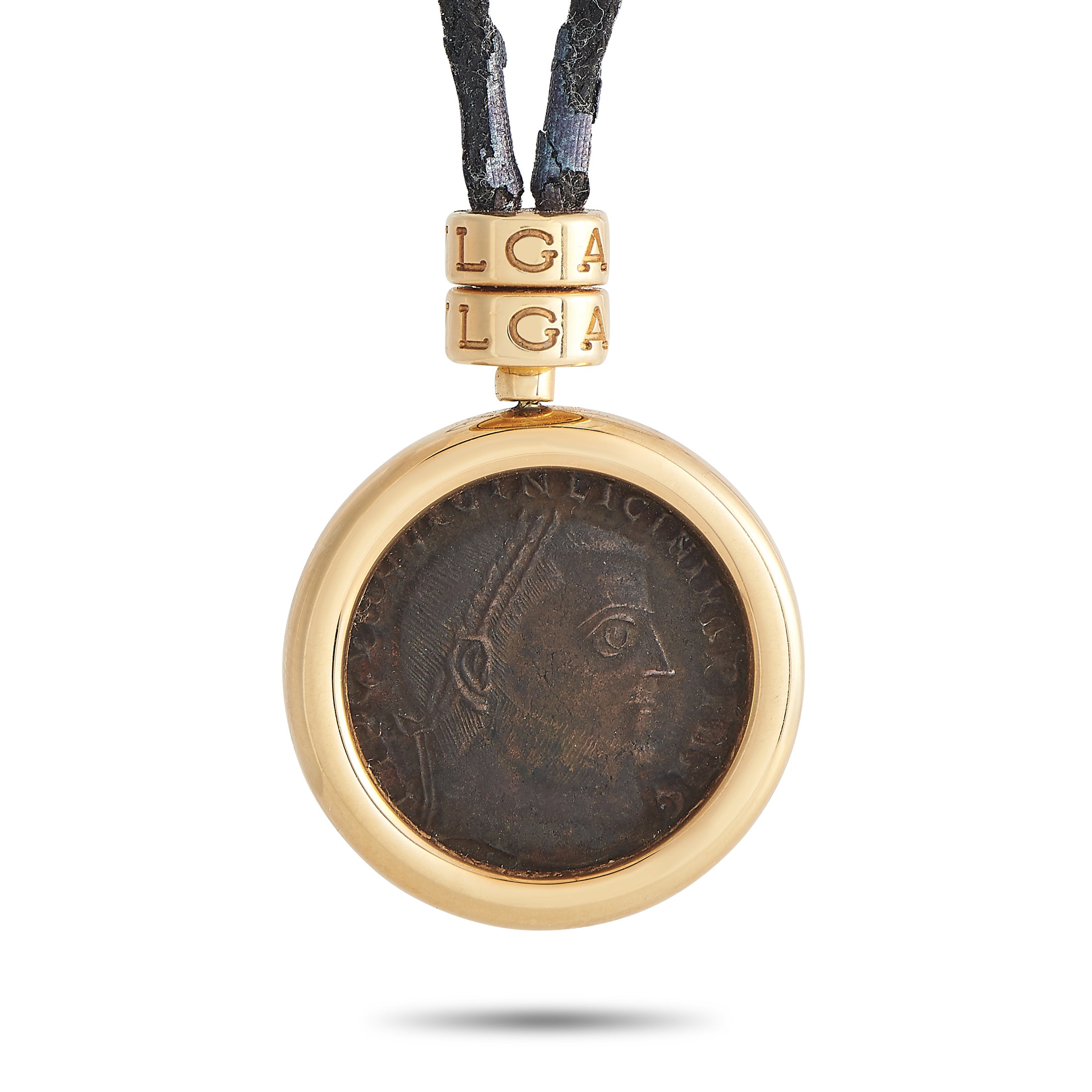 2269 Bvlgari 18K Yellow Gold Monete Nicomedia Licinius Augusto Coin Necklace BV02 030724