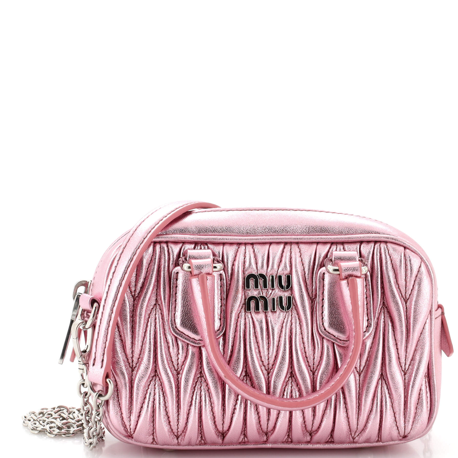 2860 Arcadie Top Handle Bag Matelasse Leather Mini