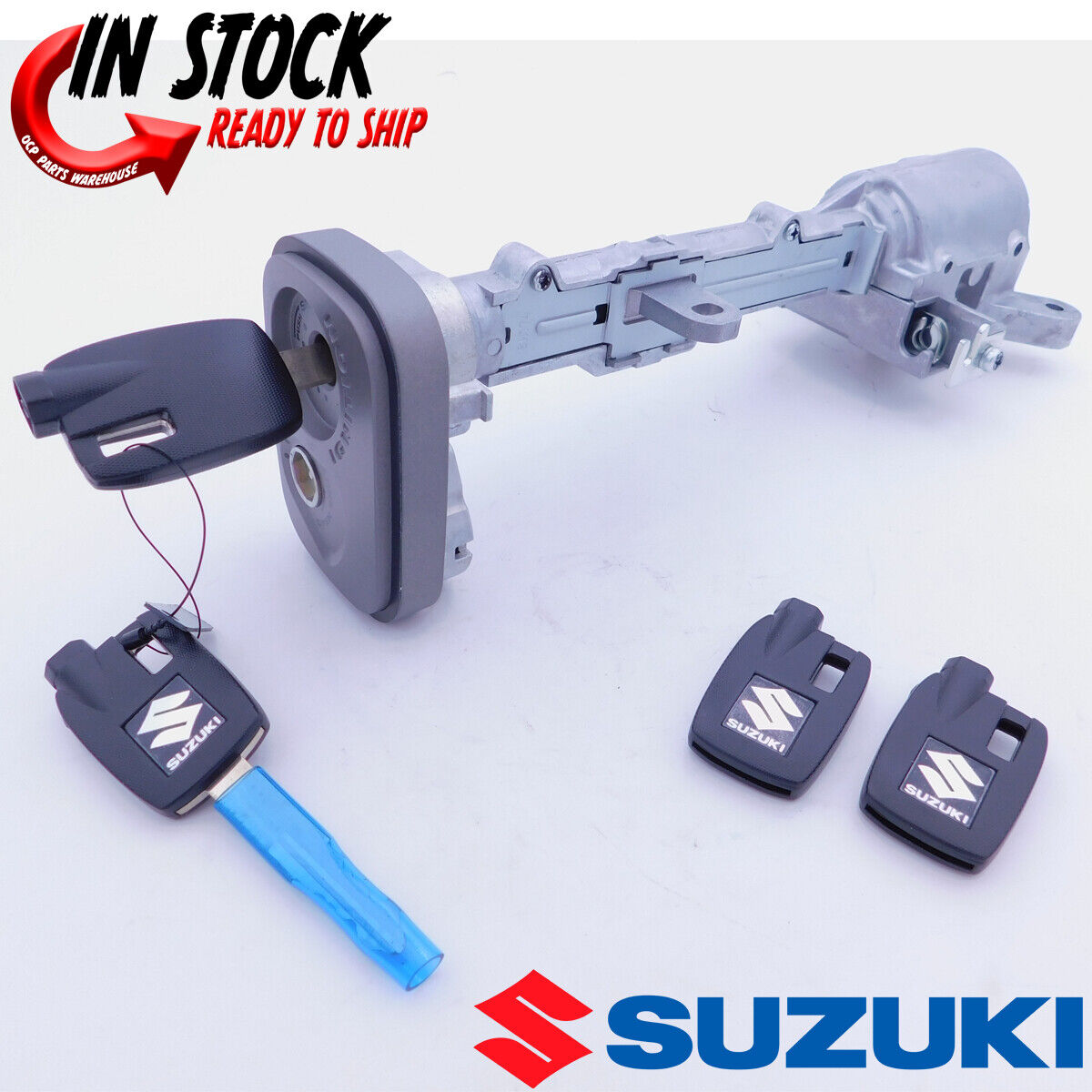 OCP PARTS WAREHOUSE SUZUKI IGNITION SWITCH STEERING LOCK 07 09 BURGMAN 400 / 03 11 BURGMAN 650 OEM