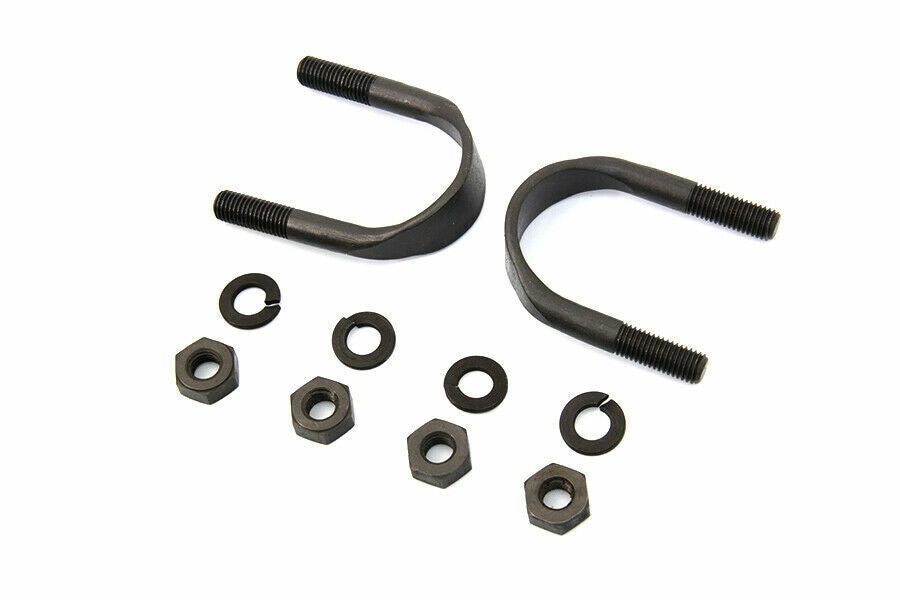 V TWIN MANUFACTURING Leg Shield and Fairing U Bolt Mount Kit Parkerized for Harley Davidson by V Twin
