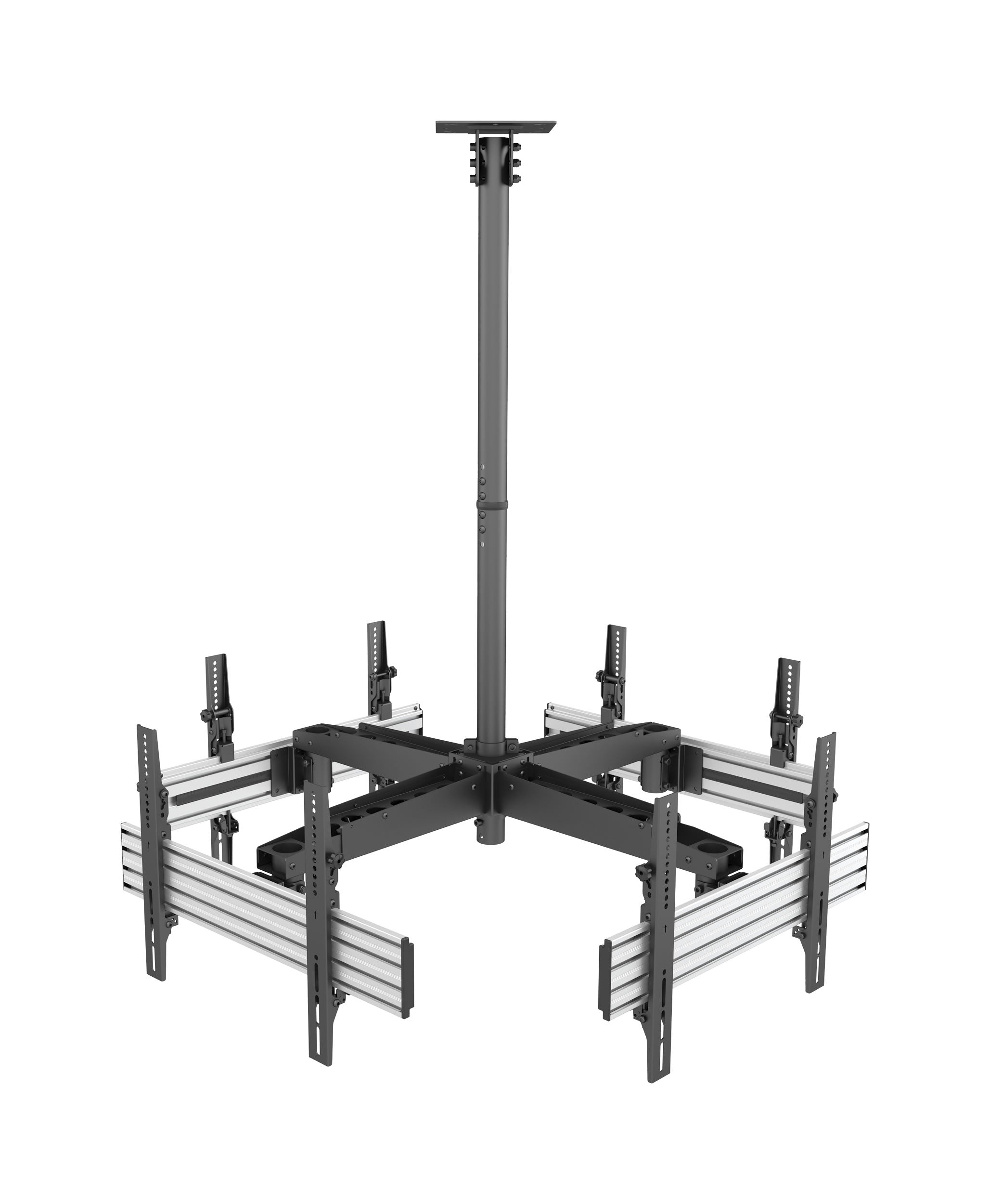 EAGLESTAR PRO 64 2114 Quad LCD / LED TVs Video Wall Side by Side Ceiling Mount for 32   65 inches Screen