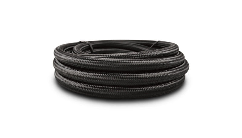Vibrant  12 AN Black Nylon Braided Flex Hose (10 foot roll)