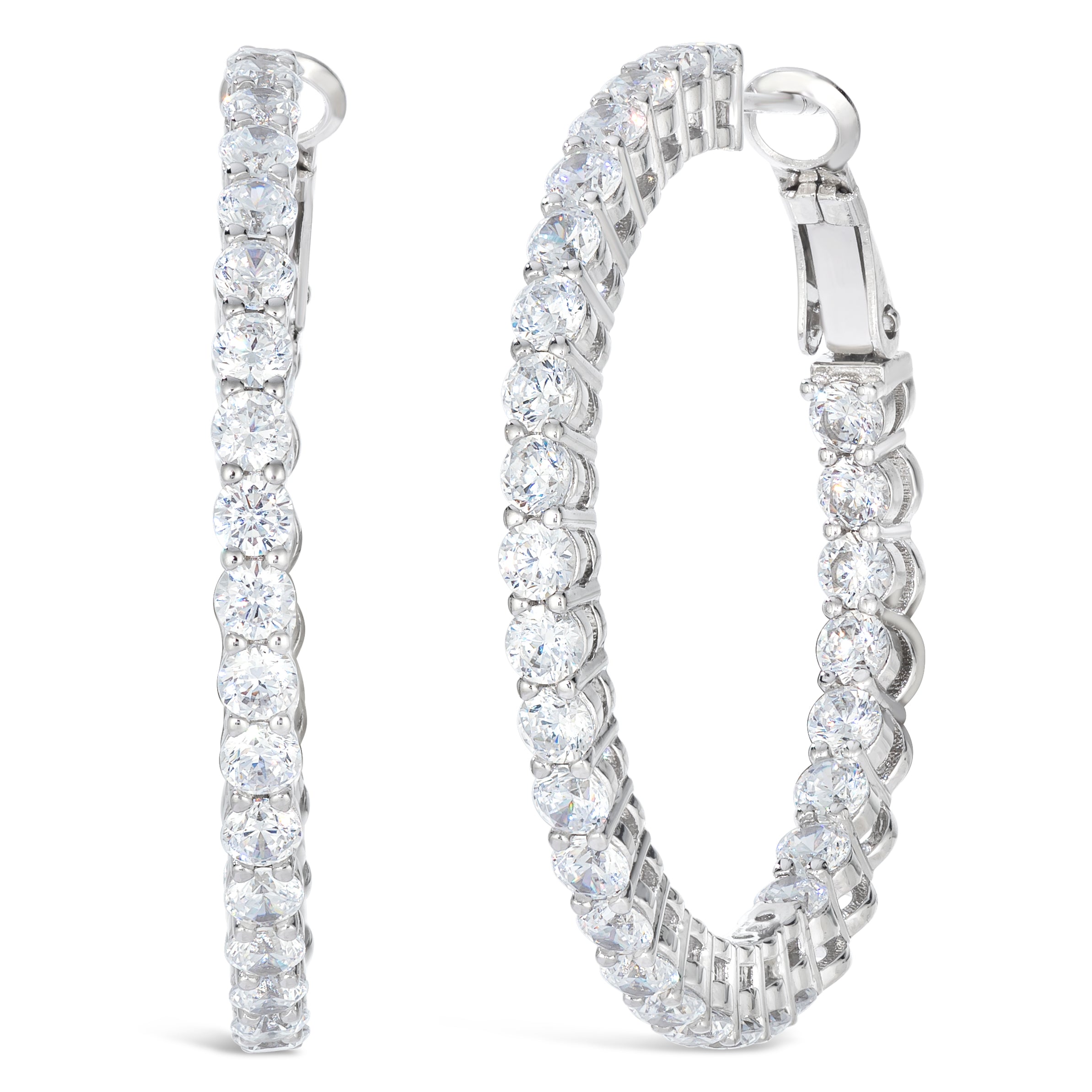 ANNA ZUCKERMAN Happy Hour 6 Carat Hoops by Kathy Hilton