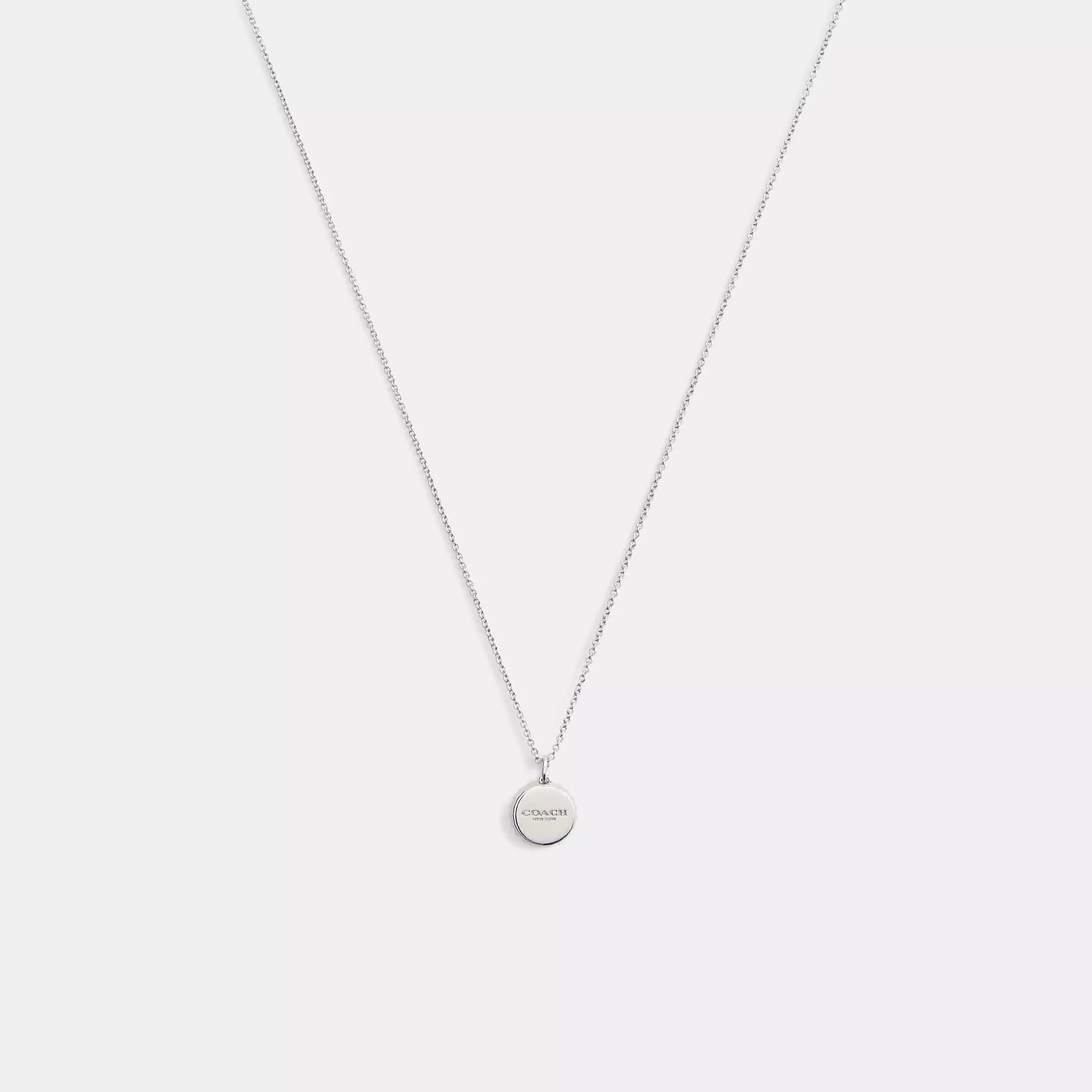 2037 Coach Outlet Bottle Cap Pendant Necklace