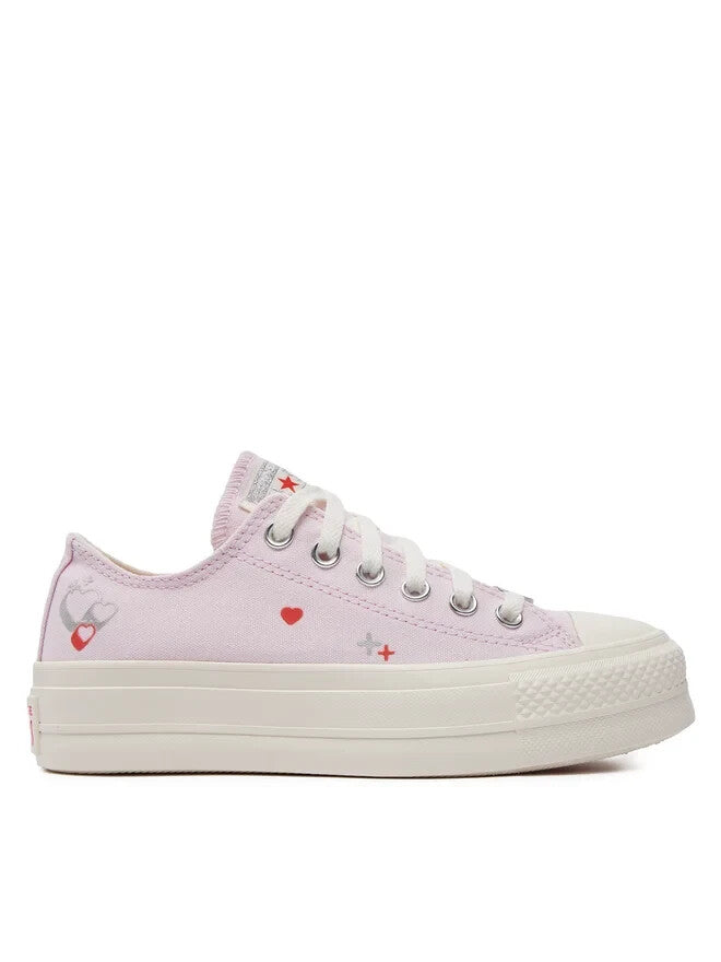 2718 Converse CTAS Lift A09115C Sneaker Women's Pink Platform Y2K Heart Shoes TF6704 (8 Purple)