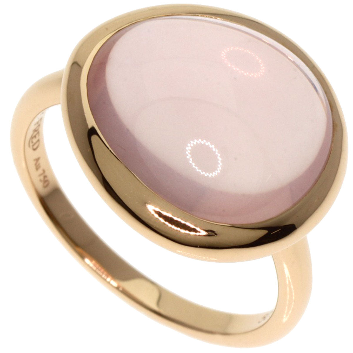 FRED Ring 18K Pink Gold gold Bellerive Rose Quartz #50