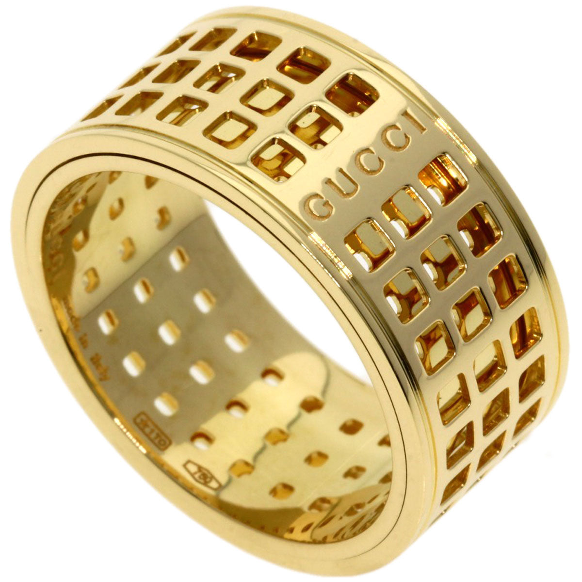 GUCCI Ring 18K Yellow Gold gold Scroll Wide