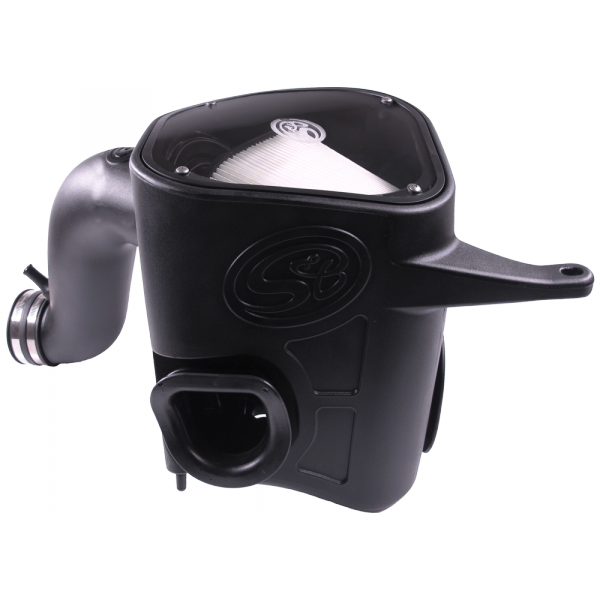 S&B FILTERS Cold Air Intake For 13 18 Dodge Ram 2500 3500 L6 6.7L Cummins Dry Extendable White S&B